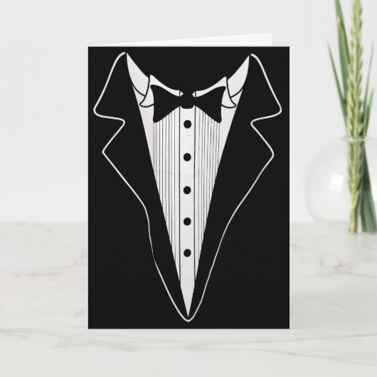 Best Man Request Tuxedo Kaart (Voorkant)