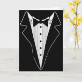 Best Man Request Tuxedo Kaart (Gele Bloem)