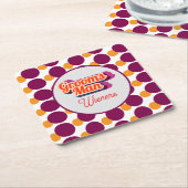 Best Man | Script Style Custom Wedding Kartonnen Onderzetters (Schuin)