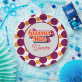 Best Man | Script Style Custom Wedding Papieren Bordje (Feest)