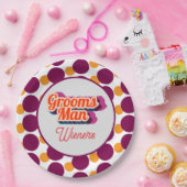 Best Man | Script Style Custom Wedding Papieren Bordje (Feest)