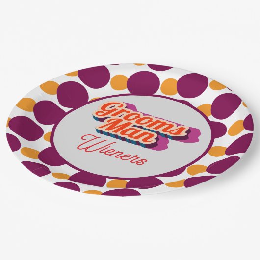 Best Man | Script Style Custom Wedding Papieren Bordje (Gekanteld)