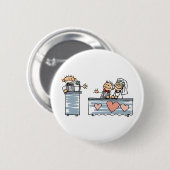 Best Man Speech Best Man Toast Weddenschappen Rece Ronde Button 5,7 Cm (Voorkant /achterkant)