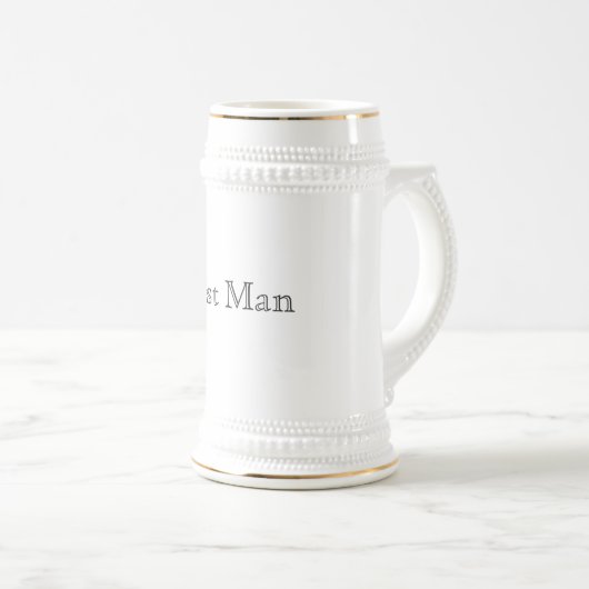 Best Man Stein Bierpul (Voorkant rechts)