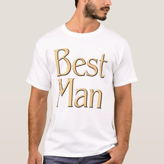 Best Man T-shirt (Voorkant)