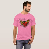 Best Man  Tattoo Winged Heart Shirt (Voorkant volledig)