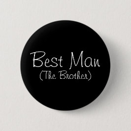 Best Man (The Brother) Pin Ronde Button 5,7 Cm