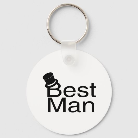 Best Man Top Hat Sleutelhanger (Voorkant)