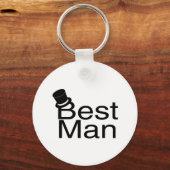 Best Man Top Hat Sleutelhanger (Voorkant)