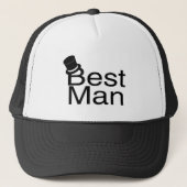Best Man Top Hat Trucker Pet (Voorkant)
