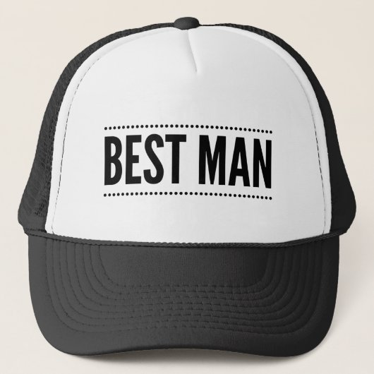 Best Man Trucker Hat Pet (Voorkant)