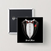 Best Man Tuxedo Button (Voorkant /achterkant)