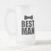 Best Man Wedding Groom Beer Matglas Bierpul (Links)