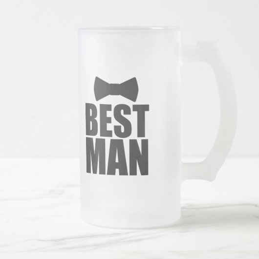 Best Man Wedding Groom Beer Matglas Bierpul (Rechts)