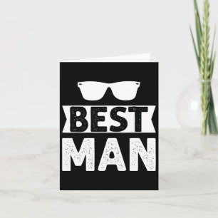 Best Man Wedding Groomsmen Funny Bridal Bachelor P Kaart