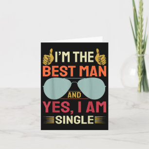 Best Man Wedding Groomsmen Funny Bridal Bachelor P Kaart