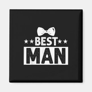 Best Man Wedding Groomsmen Funny Bridal Bachelor P Magneet