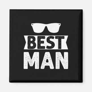 Best Man Wedding Groomsmen Funny Bridal Bachelor P Magneet