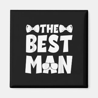 Best Man Wedding Groomsmen Funny Bridal Bachelor P Magneet