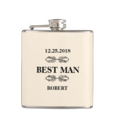 Best Man Wedding Heupfles (Voorkant)