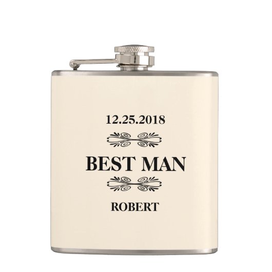 Best Man Wedding Heupfles (Voorkant)