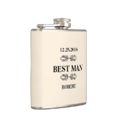 Best Man Wedding Heupfles (Rechts)