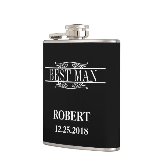 Best Man Wedding Heupfles (Links)