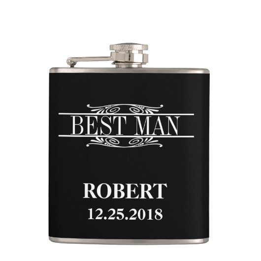 Best Man Wedding Heupfles (Voorkant)