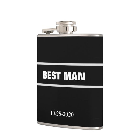 Best Man Wedding Heupfles (Links)