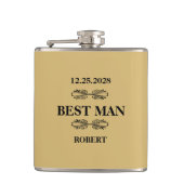 Best Man Wedding Heupfles (Voorkant)