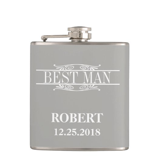Best Man Wedding Heupfles (Voorkant)