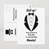 Best Man Wedding Proposal  Briefkaart (Voorkant / Achterkant)