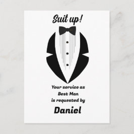 Best Man Wedding Proposal  Briefkaart