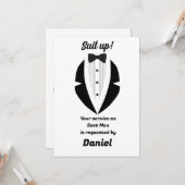 Best Man Wedding Proposal  Kaart (Voorkant / Achterkant in situ)