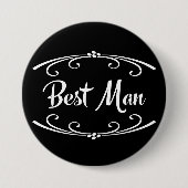 Best Man Wedding Rehearsal Dinner Button (Voorkant)
