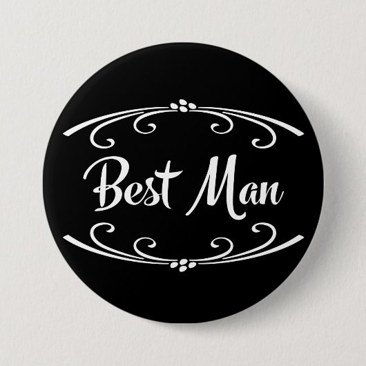 Best Man Wedding Rehearsal Dinner Button (Voorkant)