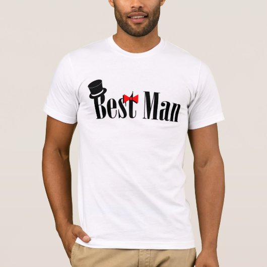 Best Man Wedding T-shirt (Voorkant)