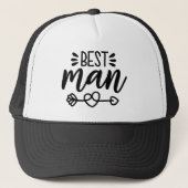Best Man Wedding Trucker Pet (Voorkant)