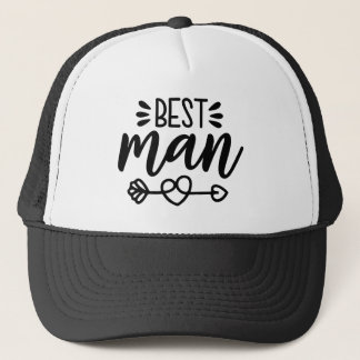 Best Man Wedding Trucker Pet