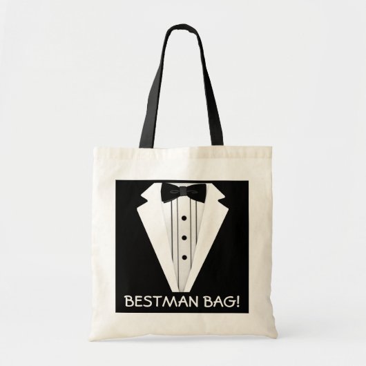 Best Man Wedding Tuxedo Tote Bag (Voorkant)