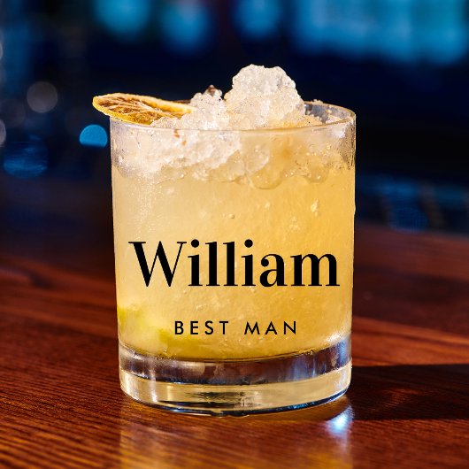 Best Man Wedding Whisky Glas