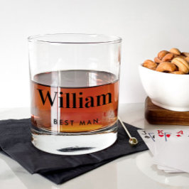 Best Man Wedding Whisky Glas