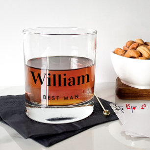 Best Man Wedding Whisky Glas