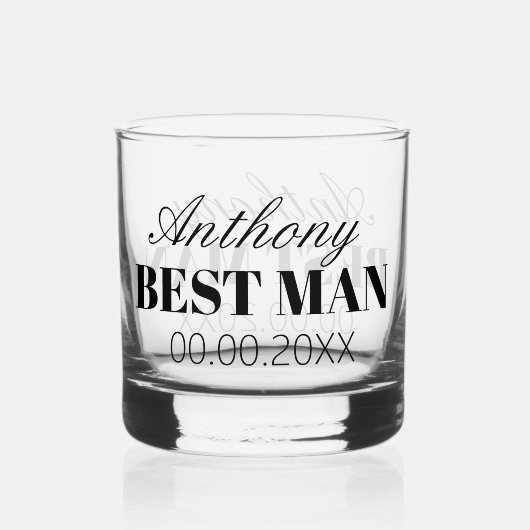 Best Man whisky drink glas bruiloft gunst cadeau