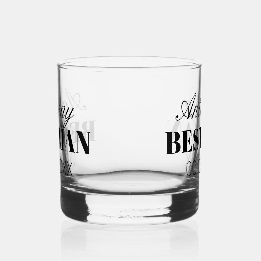 Best Man whisky drink glas bruiloft gunst cadeau (Rechts)