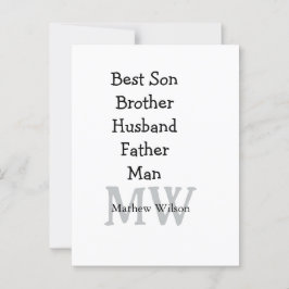 Best man zoon man man vader citaten toevoegen naam briefkaart