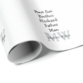 Best man zoon man man vader citaten toevoegen naam cadeaupapier (Rol Hoek)