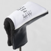 Best man zoon man man vader citaten toevoegen naam golfheadcover (3/4 voorkant)