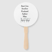 Best man zoon man man vader citaten toevoegen naam handwaaier (Achterkant)