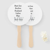 Best man zoon man man vader citaten toevoegen naam handwaaier (Voorkant en achterkant)